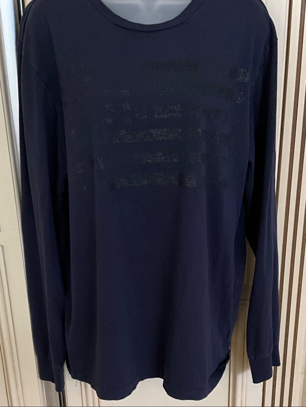 Denim and supply Long-Sleeve Crewneck Shirt - Navy
